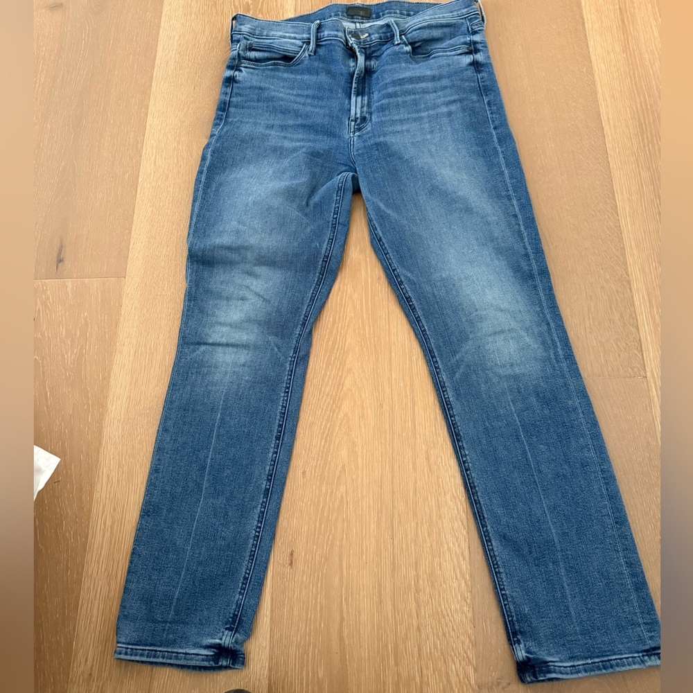 MOTHER Mid Rise Dazzler Ankle Jeans